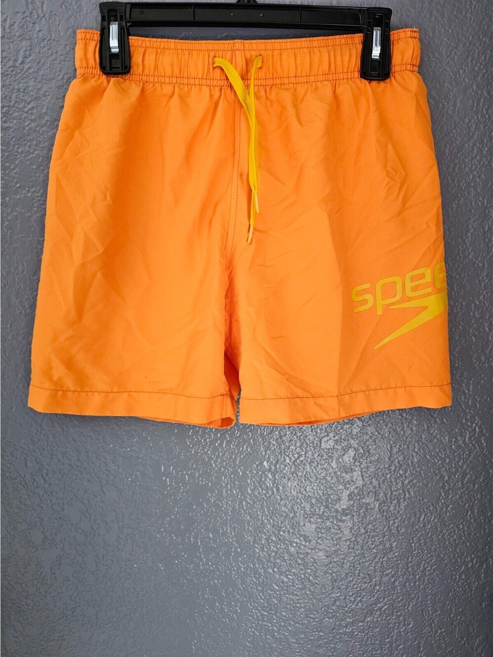 Boys Speedo Swimming Trunks Shorts Orange Size X Large Underwear Drawstring
